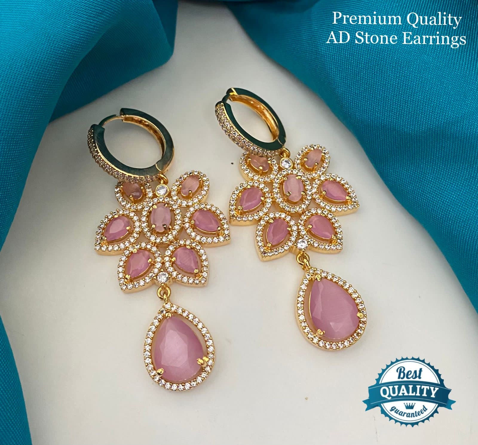 Peacock Delicate Nakshatra CZ Chandbali Earrings | Chandbali earrings,  Earrings, Indian fashion jewellery